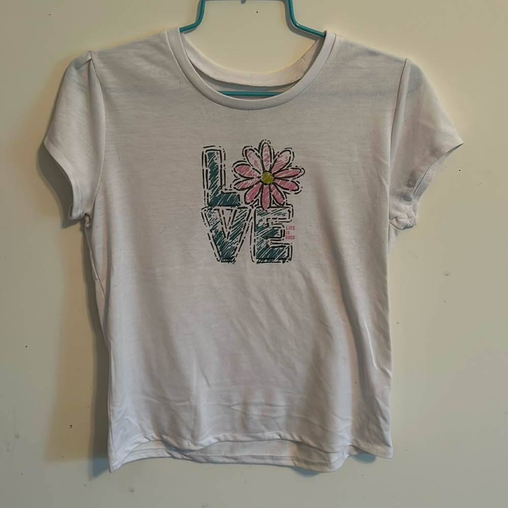 Girl’s XL Life is Good Love Tee